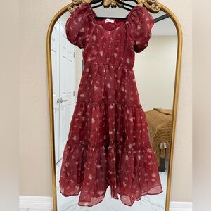 Floral Red Women’s Dress